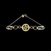 نیم ست طلا 18 عیار زنانه مدل فندی ایتالی - Image 3