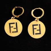 نیم ست طلا 18 عیار زنانه مدل فندی اف اف - Image 4