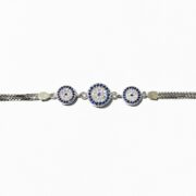 دستبند نقره 925 عیار مدل چشم نظر H - Image 3