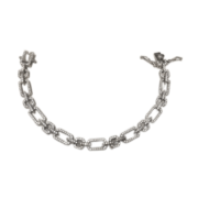 دستبند نقره 925 عیار مدل زنجیره نگین دار Y - Image 6