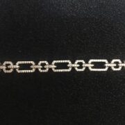 دستبند نقره 925 عیار مدل زنجیره نگین دار Y - Image 3