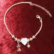 دستبند نقره 925 عیار مدل ستاره و فرشته دو رو S - Image 4