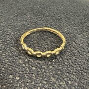 انگشتر طلا 18 عیار زنانه مدل دایره - Image 2