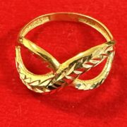 انگشتر طلا 18 عیار زنانه مدل بینهایت - Image 2