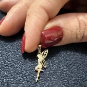 پلاک آویز زنانه طلای 18 عیار مدل فرشته بالدار S2-1 - Image 3