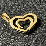 پلاک آویز زنانه طلای 18 عیار مدل قلب S2-2 - Image 3