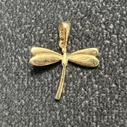 پلاک آویز زنانه طلای 18 عیار مدل سنجاقک S2-1 - Image 3