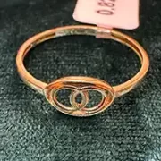 انگشتر طلا 18 عیار زنانه مدل دایره مینی