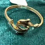 انگشتر طلا 18 عیار زنانه مدل مینی دلفین