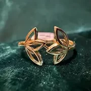 انگشتر طلا 18 عیار زنانه مدل گل کد 0012