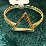 انگشتر طلا 18 عیار زنانه مدل مثلث مینی کد 2