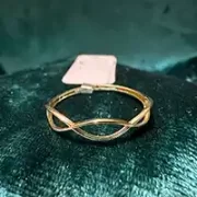 انگشتر طلا 18 عیار زنانه مدل موج