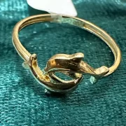 انگشتر طلا 18 عیار زنانه مدل مینی دلفین - Image 2