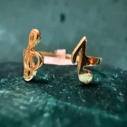 انگشتر طلا 18 عیار زنانه مدل نوت - Image 2