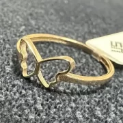 انگشتر طلا 18 عیار زنانه مدل پروانه - Image 2