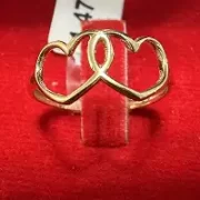 انگشتر طلا 18 عیار زنانه مدل قلب کد 03