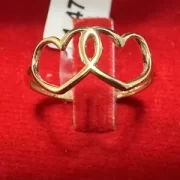 انگشتر طلا 18 عیار زنانه مدل قلب کد 03 - Image 3