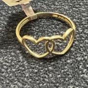 انگشتر طلا 18 عیار زنانه مدل قلب کد 03 - Image 2