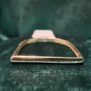 انگشتر طلا 18 عیار زنانه طلاکده مدل سی تی - Image 2