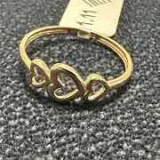 انگشتر طلا 18 عیار زنانه مدل قلب کد 44