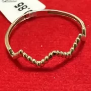 انگشتر طلا 18 عیار زنانه مدل مثلث مینیمال - Image 2