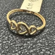 انگشتر طلا 18 عیار زنانه مدل قلب کد 44 - Image 3