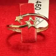 انگشتر طلا 18 عیار زنانه مدل ستاره