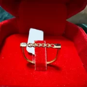 انگشتر طلا 18 عیار زنانه طلاکده مدل سی تی 2 - Image 2