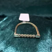 انگشتر طلا 18 عیار زنانه طلاکده مدل سی تی 2 - Image 3