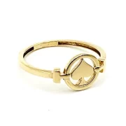 انگشتر طلا 18 عیار زنانه طلاکده مدل پی کی