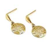 گوشواره طلا 18 عیار زنانه مدل دایره