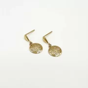 گوشواره طلا 18 عیار زنانه مدل دایره - Image 3