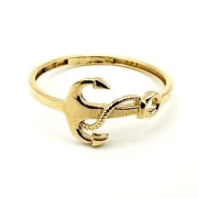 انگشتر طلا 18 عیار زنانه طلاکده مدل لنگر