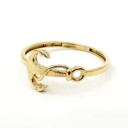 انگشتر طلا 18 عیار زنانه طلاکده مدل لنگر - Image 2