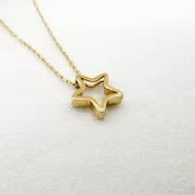 گردنبند طلا ۱۸ عیار طلاکده مدل ستاره کد 101 - Image 3