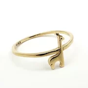 انگشتر طلا 18 عیار زنانه طلاکده مدل زرافه