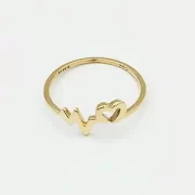 انگشتر طلا 18 عیار زنانه طلاکده مدل ضربان قلب