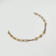 دستبند طلا 18 عیار طلاکده مدل دایره دایره - Image 2