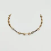 دستبند طلا 18 عیار طلاکده مدل دایره دایره - Image 3