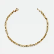 دستبند طلا 18 عیار طلاکده مدل دکا