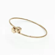 دستبند طلا 18 عیار طلاکده مدل کارتیر مکعبی