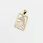 پلاک آویز طلا 18 عیار طلاکده مدل پرواز فرشته 2 - Image 2