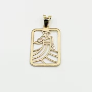 پلاک آویز طلا 18 عیار طلاکده مدل پرواز فرشته 2