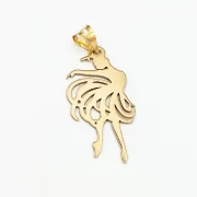 پلاک آویز طلا 18 عیار طلاکده مدل باله