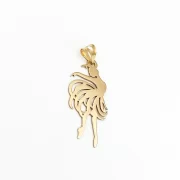 پلاک آویز طلا 18 عیار طلاکده مدل باله - Image 2