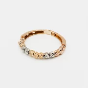 انگشتر طلا 18 عیار زنانه طلاکده مدل کلاریو کد 1