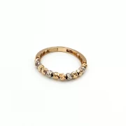 انگشتر طلا 18 عیار زنانه طلاکده مدل کلاریو کد 4