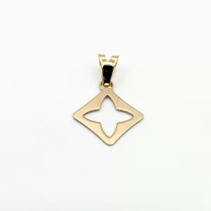 پلاک آویز طلا 18 عیار طلاکده مدل ستاره طلایی