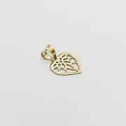 پلاک آویز طلا 18 عیار طلاکده مدل قلب جی - Image 2