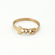 انگشتر طلا 18 عیار زنانه طلاکده مدل کارتیر کد 3